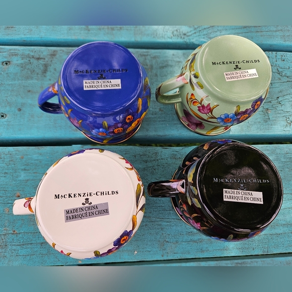 Mackenzie Childs Variety Flower Market Mug Set - Picture 8 of 13